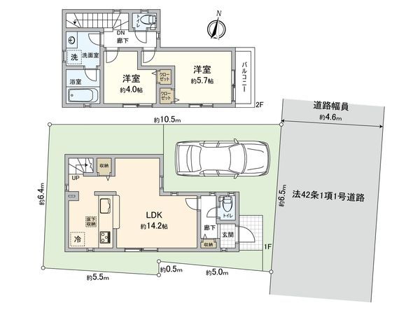 瀬谷2丁目 新築戸建 1号棟 間取図(平面図) 瀬谷2丁目 新築戸建 1号棟 間取図(平面図)