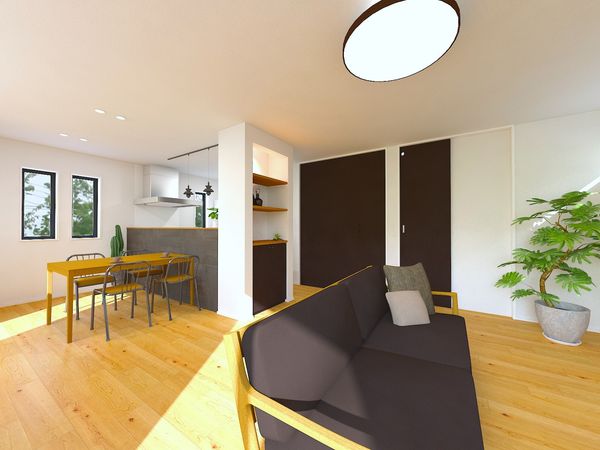 上飯田町 新築戸建 1号棟 完成予想図(内観) 上飯田町 新築戸建 1号棟 完成予想図(内観)