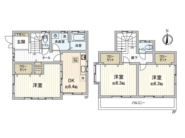 上白根1丁目 戸建 間取図(平面図)