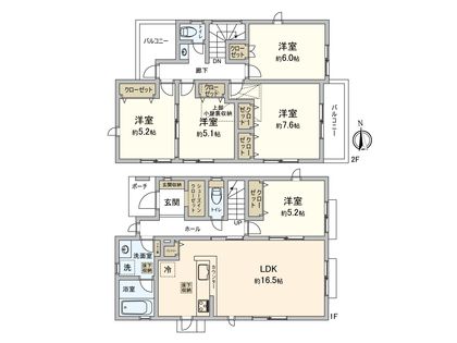 今宿西町 新築戸建 間取図(平面図)