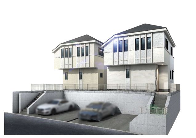 白根6丁目 新築戸建 2号棟 外観パース図