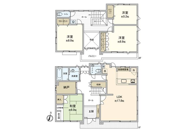 中沢3丁目 戸建 間取図(平面図) 中沢3丁目 戸建 間取図(平面図)