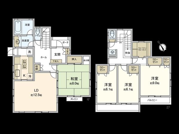 領家1丁目 戸建 間取図(平面図)