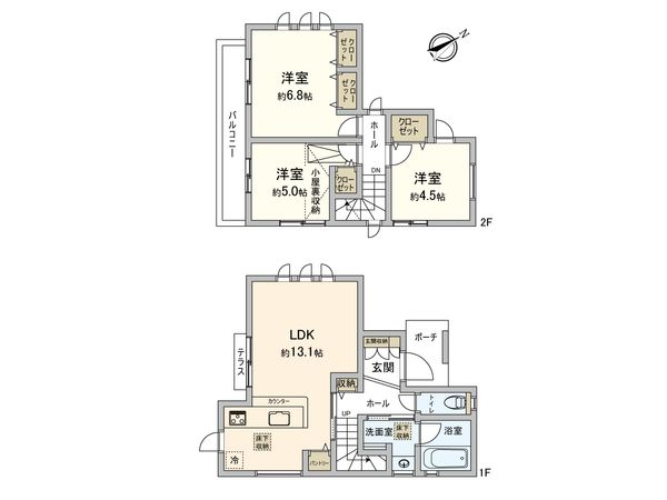 中沢1丁目 新築戸建 間取図(平面図) 中沢1丁目 新築戸建 間取図(平面図)