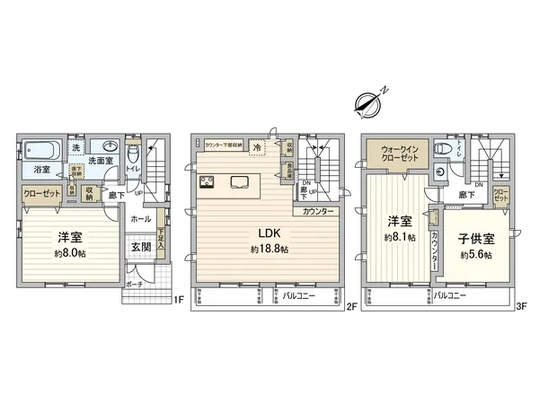 【間取り図】周辺環境と併せて現地のご案内も可能です。また、購入に際しての諸費用、住宅ローン（月々の返済例）など、資金計画のご相談も承っております。お気軽にお問い合わせください。