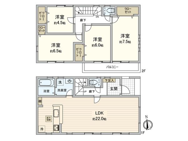 南瀬谷1丁目 新築戸建 間取図(平面図)