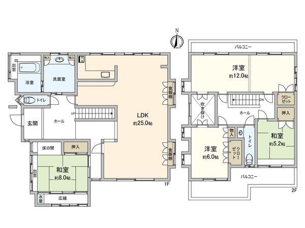 つくし野1丁目 戸建 間取図(平面図) つくし野1丁目 戸建 間取図(平面図)
