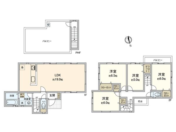 善部町 新築戸建 A号棟 間取図(平面図) 善部町 新築戸建 A号棟 間取図(平面図)