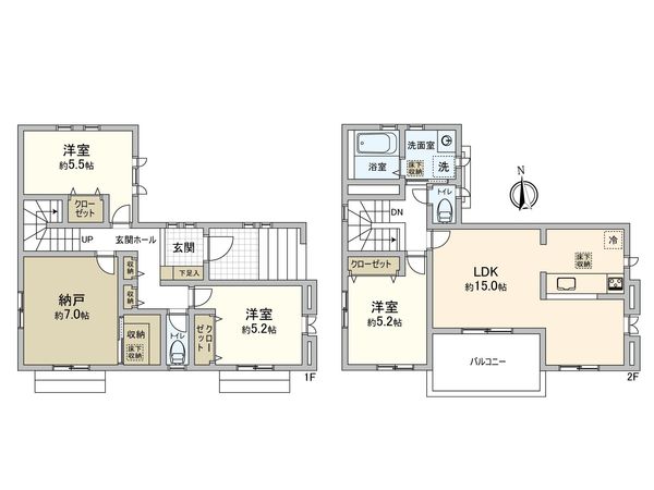中尾1丁目 戸建 間取図(平面図)