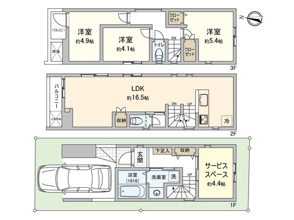 万騎が原 新築戸建 Ⅰ-2号棟 間取図(平面図) 万騎が原 新築戸建 Ⅰ-2号棟 間取図(平面図)
