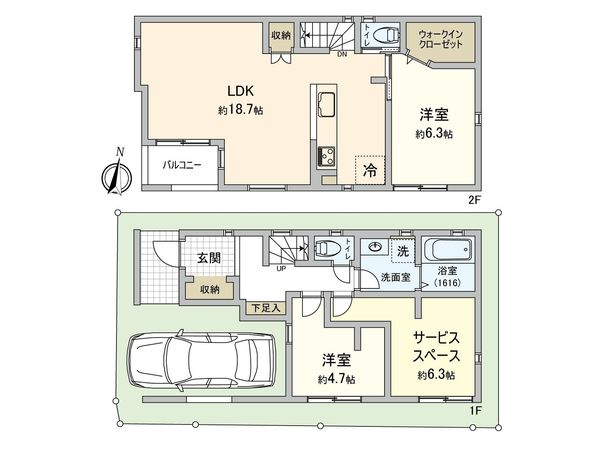 万騎が原 新築戸建 Ⅰ-4号棟 間取図(平面図) 万騎が原 新築戸建 Ⅰ-4号棟 間取図(平面図)
