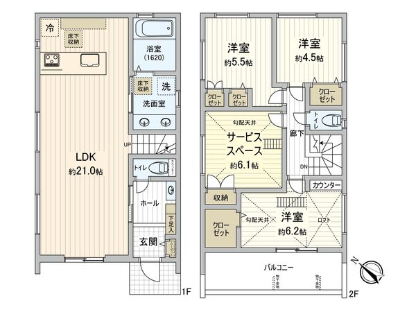 東希望が丘 新築3号棟 間取図(平面図) 東希望が丘 新築3号棟 間取図(平面図)