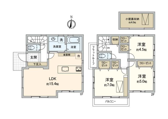 川島町 新築戸建 間取図(平面図) 川島町 新築戸建 間取図(平面図)
