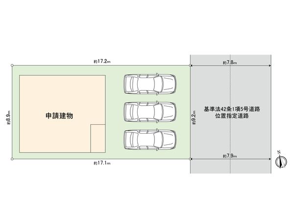 旭区笹野台1丁目 新築戸建 区画図