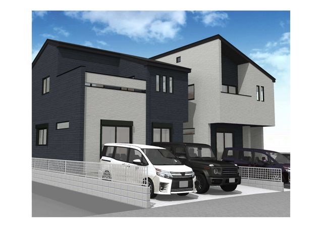 今宿1丁目 新築戸建 外観パース図 今宿1丁目 新築戸建 外観パース図