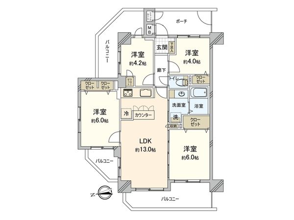 ナイスアーバンステイツ三ツ境 間取図(平面図) 間取図(平面図)