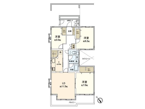 ガーデンテラス白根台 4号棟 間取図(平面図)