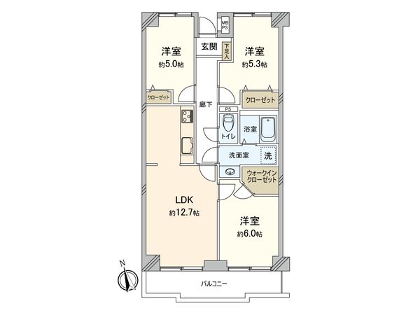 横浜二俣川ファミリーマンション 間取図(平面図) 横浜二俣川ファミリーマンション 間取図(平面図)