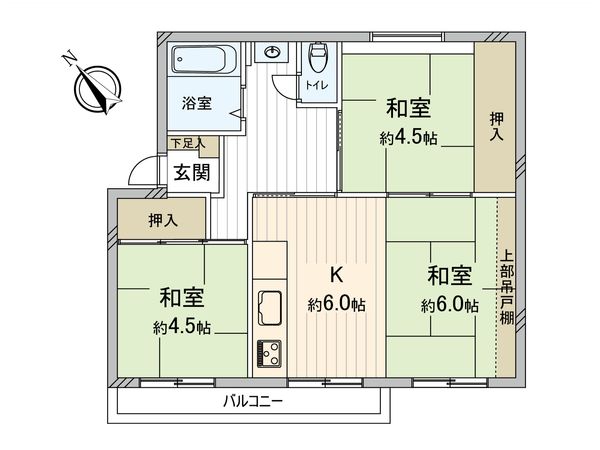 左近山団地 3街区33号棟 間取図(平面図) 左近山団地 3街区33号棟 間取図(平面図)