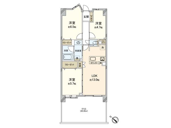 サングレイスガーデン鶴ヶ峰 間取図(平面図) サングレイスガーデン鶴ヶ峰 間取図(平面図)