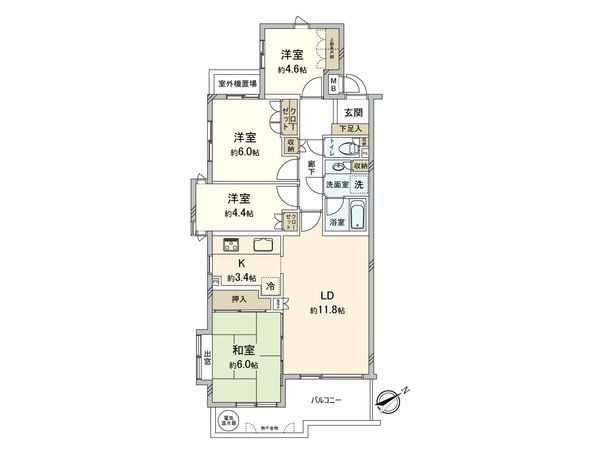 三ツ境北パーク・ホームズ 間取図(平面図) 三ツ境北パーク・ホームズ 間取図(平面図)
