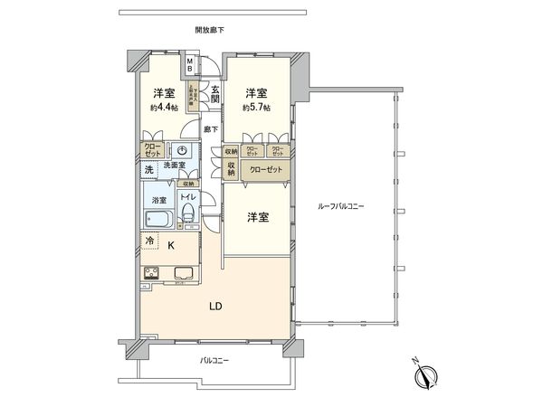 サンヴェール横浜西谷 間取図(平面図)