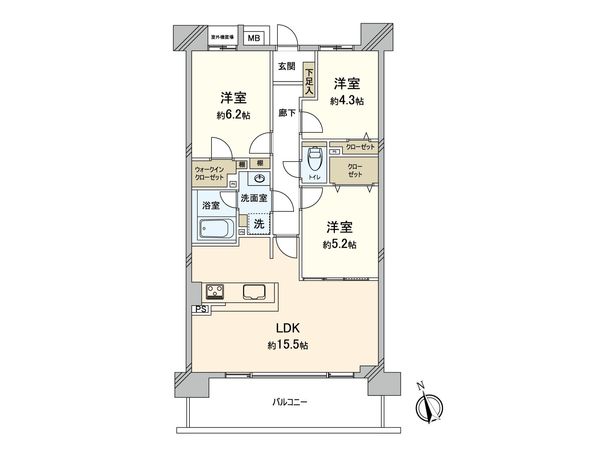 ラムセス横浜西谷 間取図(平面図) ラムセス横浜西谷 間取図(平面図)
