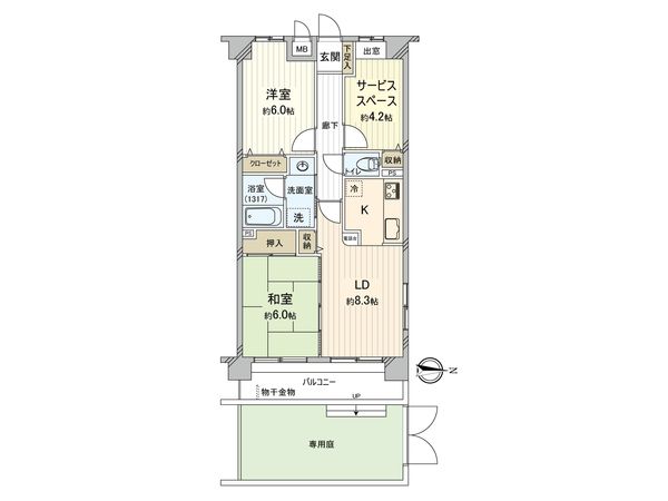 ルピナス瀬谷 間取図(平面図) ルピナス瀬谷 間取図(平面図)