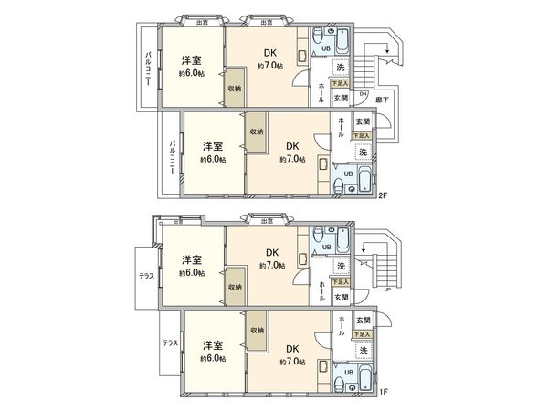 笹野台1丁目アパート(ノエル三ツ境) 間取図(平面図)