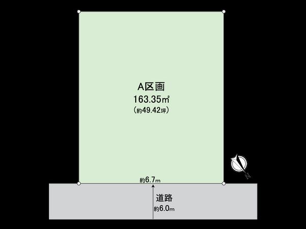 磯子区洋光台5丁目 土地 A区画 区画図 磯子区洋光台5丁目 土地 A区画 区画図