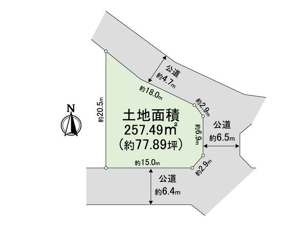 栄区桂台北 土地 区画図 栄区桂台北 土地 区画図