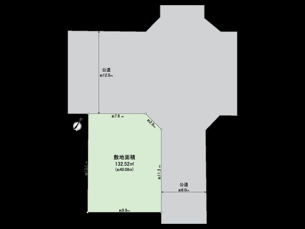 港南区港南台2丁目 古家付土地 区画図