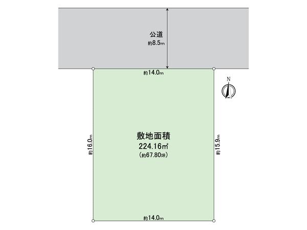 栄区桂台南2丁目 土地 区画図