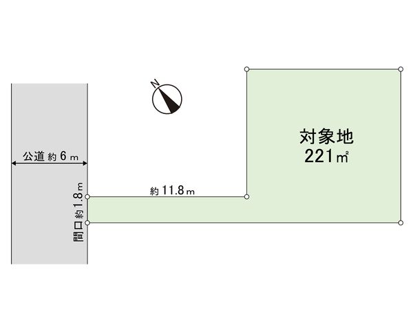 磯子区洋光台1丁目 古家付土地 区画図 区画図