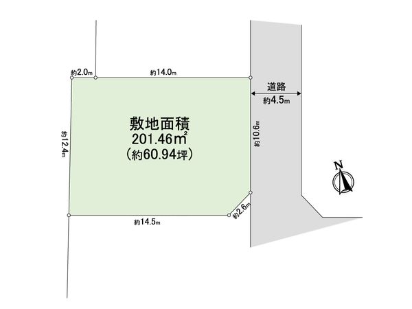 栄区鍛冶ケ谷2丁目土地【更地渡し】 区画図 栄区鍛冶ケ谷2丁目土地【更地渡し】 区画図