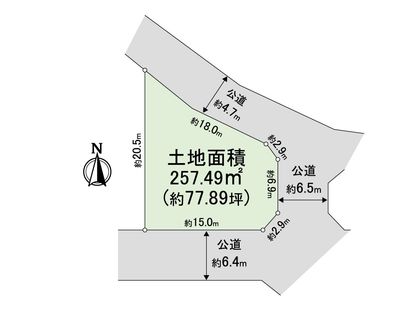 栄区桂台北 土地 区画図