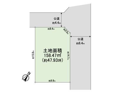 栄区若竹町 土地 区画図