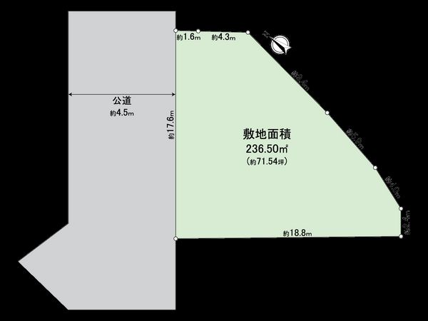 磯子区田中2丁目 土地 区画図
