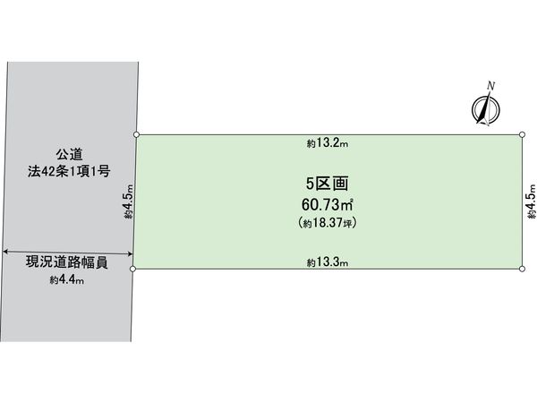 栄区桂町 土地 5区画 区画図