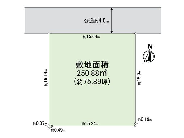 栄区庄戸3丁目 土地 区画図