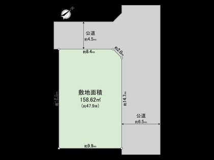栄区若竹町 土地 区画図