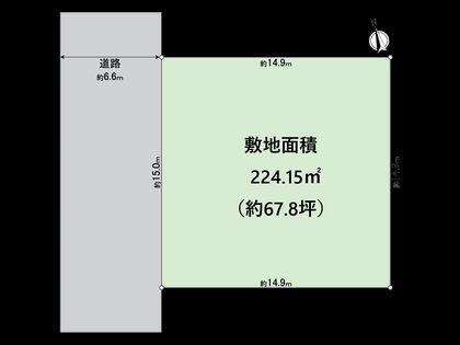 栄区桂台西2丁目 売地 区画図