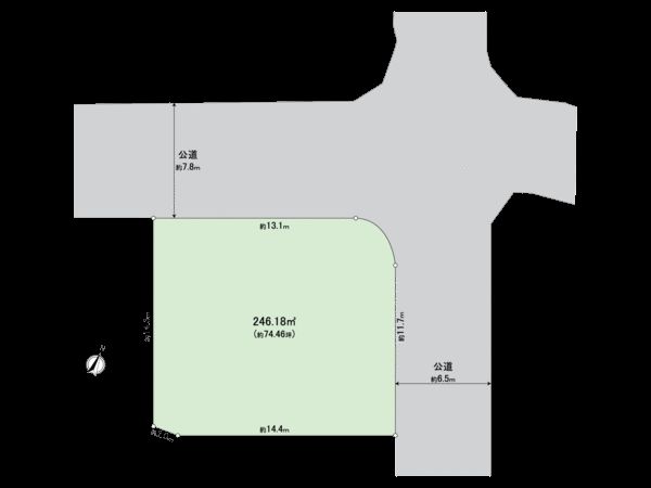 横浜市栄区亀井町 土地 区画図 横浜市栄区亀井町 土地 区画図
