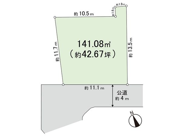藤沢市亀井野 土地 区画図 藤沢市亀井野 土地 区画図