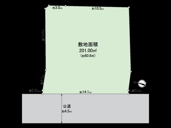 磯子区栗木1丁目 土地 区画図