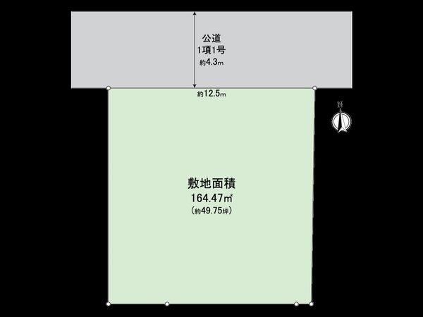 元大橋1丁目 土地 区画図 元大橋1丁目 土地 区画図