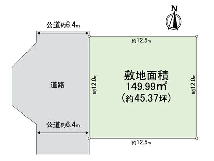 栄区東上郷町 土地 区画図