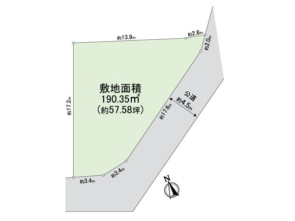 栄区元大橋2丁目 土地 区画図 栄区元大橋2丁目 土地 区画図