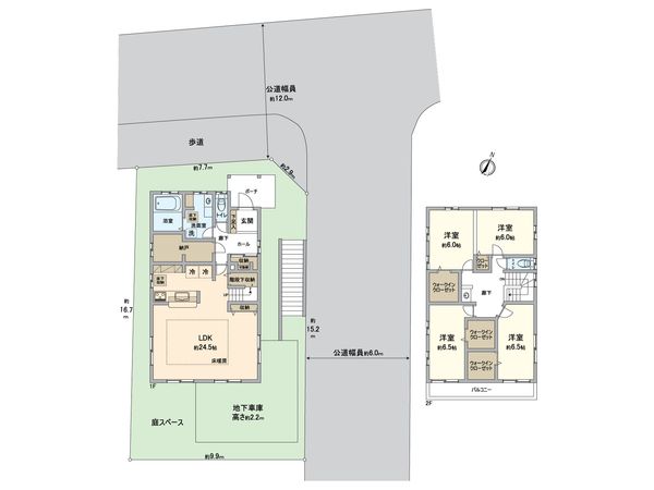 港南区港南台6丁目 戸建 間取図(平面図)