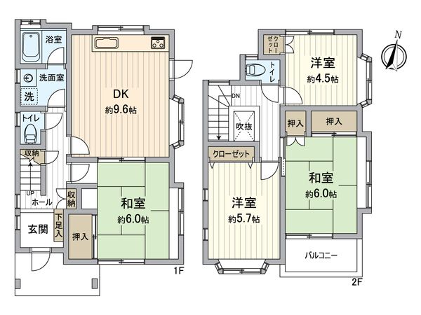 栄区東上郷町 戸建 間取図(平面図) 間取図(平面図)